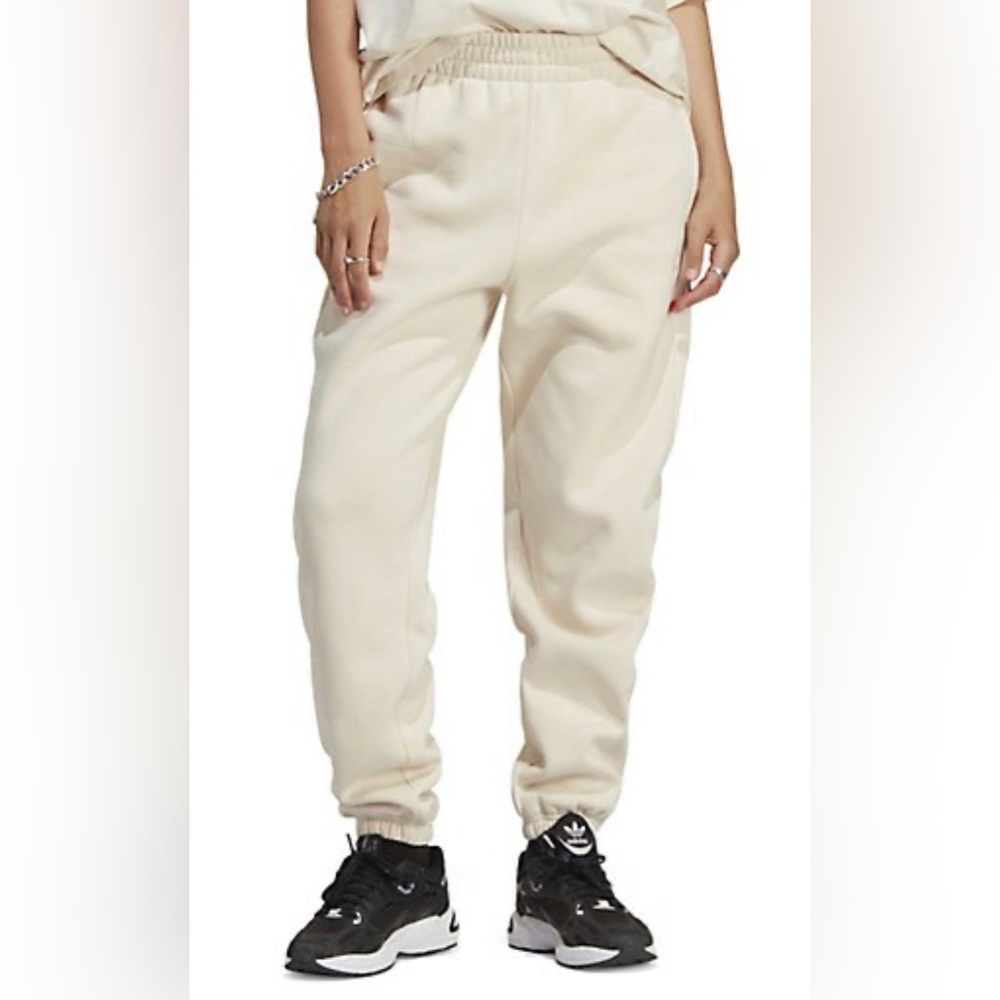 Adidas Originals Essentials Fleece Joggers, Wonder White (Cream/Ivory)
